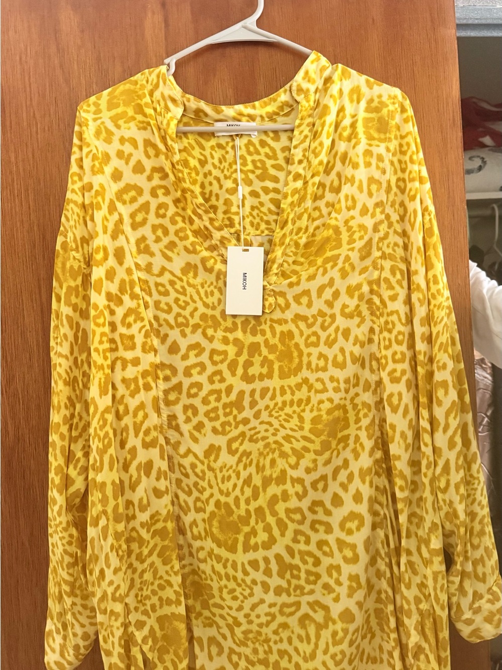 Mikoh Yellow cheetah print tunic